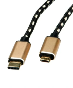ROLINE GOLD USB 2.0 Kabel, Typ C ST - Micro B ST (reversibel), 3 M -AUKEY-Shop b22f2dc5 016e 4818 b25e 14ae3fdf74bd