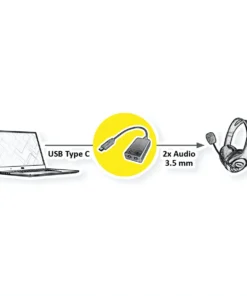 VALUE Adapter USB Typ C - 2x 3,5mm Audio, ST/BU, 0,13 M 15 VALUE Adapter USB Typ C - 2x 3,5mm Audio, ST/BU, 0,13 M -AUKEY-Shop c3643f66 a7b6 40e5 b311 1c9bd2e8cfe3