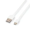 ROLINE USB 2.0 Kabel, USB A ST - Micro USB B ST, Weiß, 1 M -AUKEY-Shop c62d7162 33a1 4469 9cb1 d8c513142cf8 1