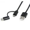 ROLINE USB 2.0 Sync- & Ladekabel Typ A - Typ C / Micro B, Schwarz, 1 M -AUKEY-Shop ca475fed b305 418b ab63 b06205c0afb1 1