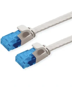 VALUE Patchkabel Kat.6A (Class EA) UTP, Extra-flach, Grau, 5 M