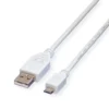 VALUE USB 2.0 Kabel, USB A ST - Micro USB B ST, Weiß, 0,8 M -AUKEY-Shop d2605f34 109b 4606 a9d9 3b3ddad3a845 1