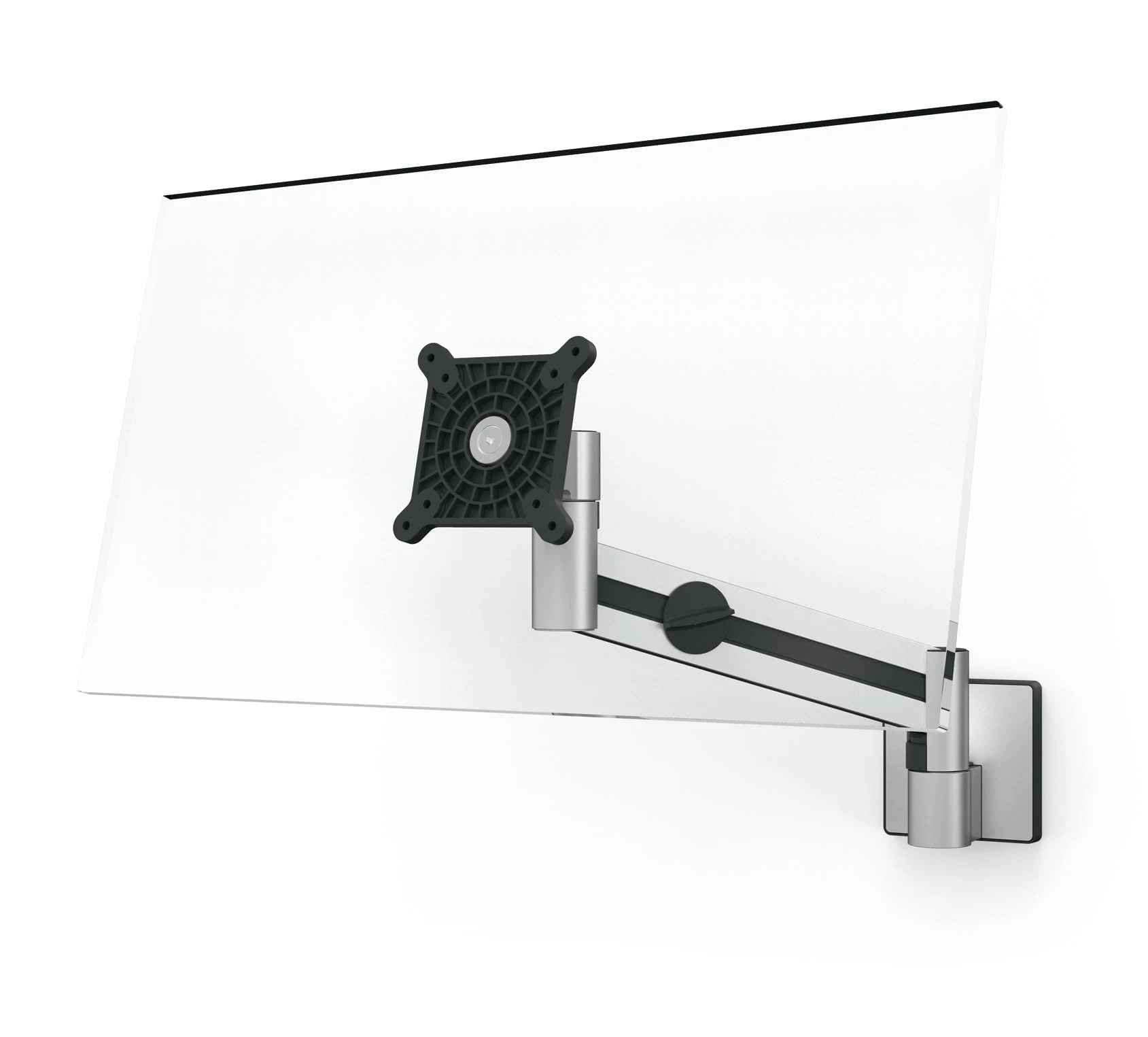 Null Durable 508423 Monitor Halterung Pro, Flexibler Schwenkarm 360° Drehbar, Für VESA Bildschirme 21-27`, Tischdurchführung, Silber 5 Null Durable 508423 Monitor Halterung Pro, Flexibler Schwenkarm 360° Drehbar, Für VESA Bildschirme 21-27`, Tischdurchführung, Silber – Bild 3