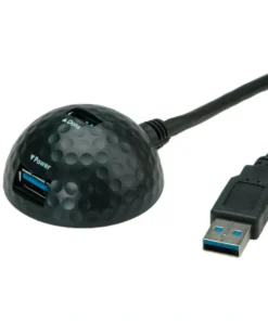 VALUE USB 3.2 Gen 1 Dockingkabel, Dome, Schwarz, 1,5 M