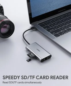 Null AUKEY CB-C91 8 In 1 USB C Hub Mit 4K HDMI, Gigabit Ethernet Port Silber, 1 USB Power Delivery-Ladeanschluss Und SD & Micro SD Kartensteckplätze. 14 Null AUKEY CB-C91 8 In 1 USB C Hub Mit 4K HDMI, Gigabit Ethernet Port Silber, 1 USB Power Delivery-Ladeanschluss Und SD & Micro SD Kartensteckplätze. -AUKEY-Shop d6cf2324 5a38 41fe 8655 aa21c8d0619b