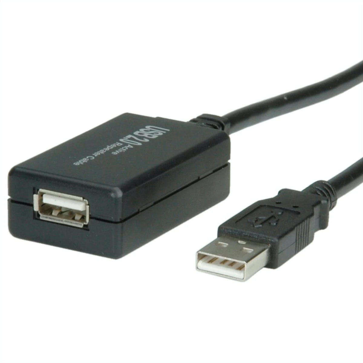 VALUE USB 2.0 Verlängerung, Aktiv, Mit Repeater, A-C, Schwarz, 20 M 6 VALUE USB 2.0 Verlängerung, Aktiv, Mit Repeater, A-C, Schwarz, 20 M – Bild 4