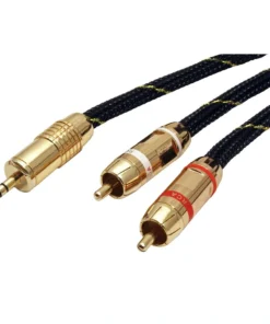 ROLINE GOLD Audio-Verbindungskabel 3,5mm Stereo - 2x Cinch, ST/ST, Retail Bliste -AUKEY-Shop dc3d2d75 75d0 4d6c 80d3 454b6767046c