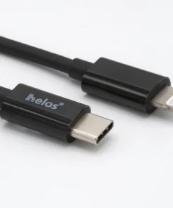 Null Helos USB-C Zu Lightning-Kabel, MFI-zertifiziert, 1,0m, Schwarz