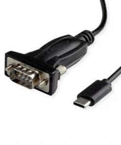 VALUE USB - Seriell Konverter-Kabel, Typ C - RS232, Schwarz, 1,8 M