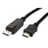 VALUE DisplayPort Kabel DP - HDTV, ST/ST, Schwarz, 2 M