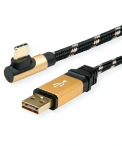 ROLINE GOLD USB 2.0 Kabel, USB A ST Reversibel - USB C ST Gewinkelt, 0,8 M -AUKEY-Shop e7ac10f6 c3a8 420a 9b3b bbc4eead66ef 1
