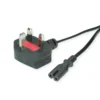 VALUE UK Netzkabel Auf Euro-Flachstecker C7, 2pol., Schwarz, 1,95 M -AUKEY-Shop fb8df3ce f6c1 4f95 9770 0f12409b9057