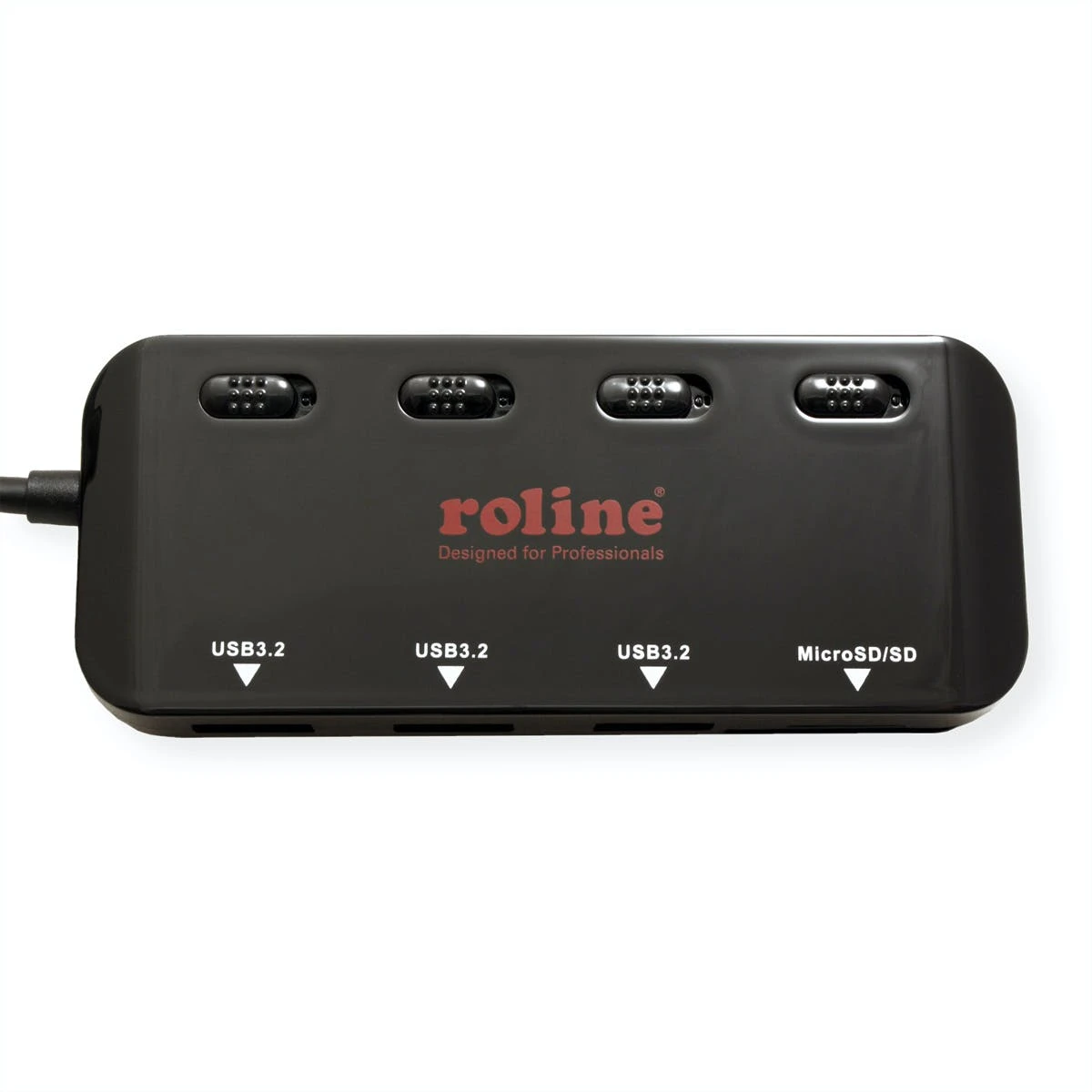 ROLINE USB 3.2 Gen 1 Hub, 3fach, Typ C Anschlusskabel, Mit CardReader, Ports Ein 9 ROLINE USB 3.2 Gen 1 Hub, 3fach, Typ C Anschlusskabel, Mit CardReader, Ports Ein – Bild 7